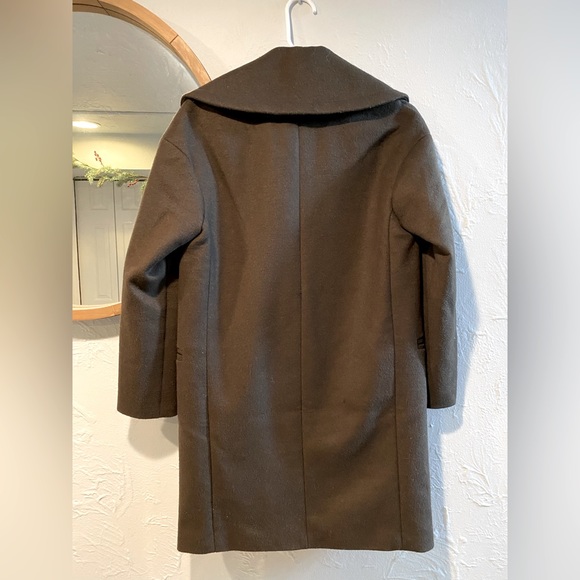 Forever 21 Dark Brown Double Breasted Coat - Picture 2 of 4